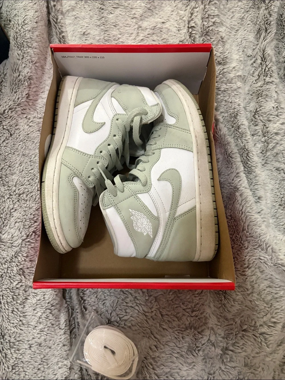 Nike Air Jordan 1 Mid White & Sage Green